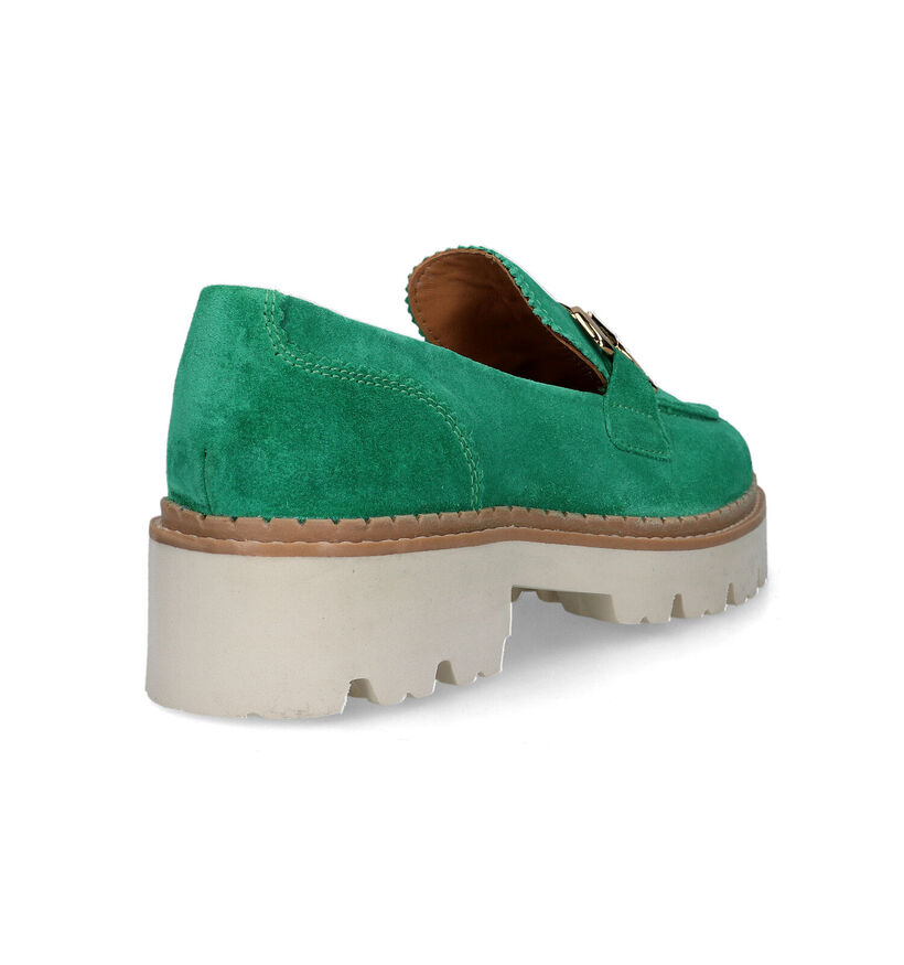 Tango Bee Bold Groene Mocassins voor dames (322569) - geschikt voor steunzolen