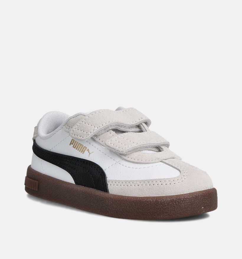 Puma Club II Era Witte Sneakers voor jongens, meisjes (359294) - geschikt voor steunzolen