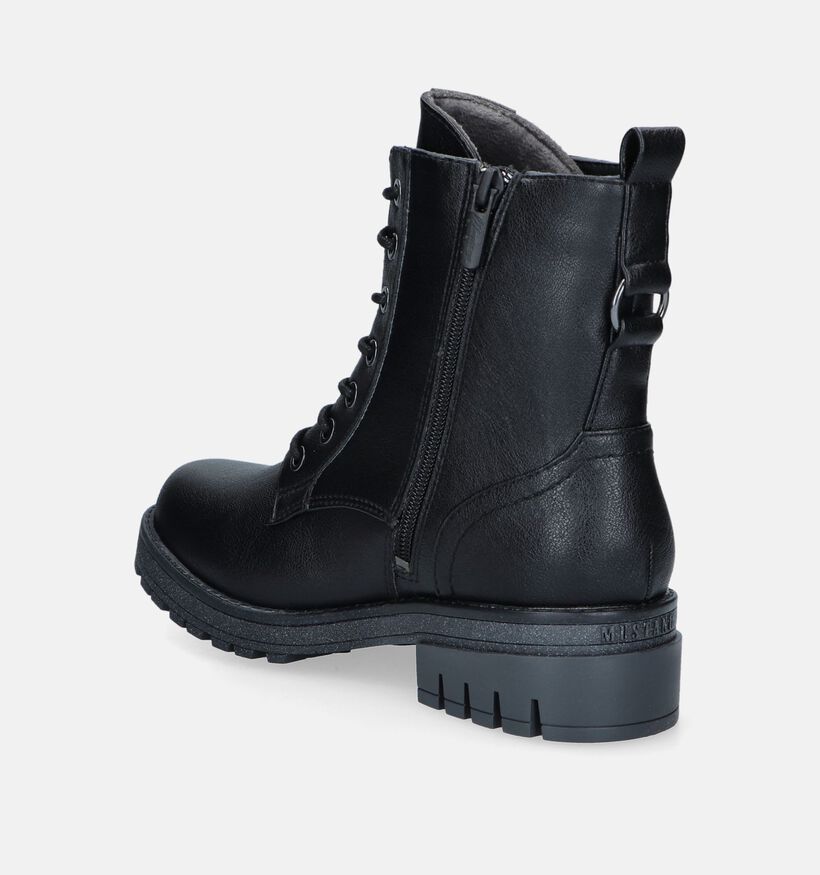 Mustang Boots à lacets en Noir pour femmes (345421)