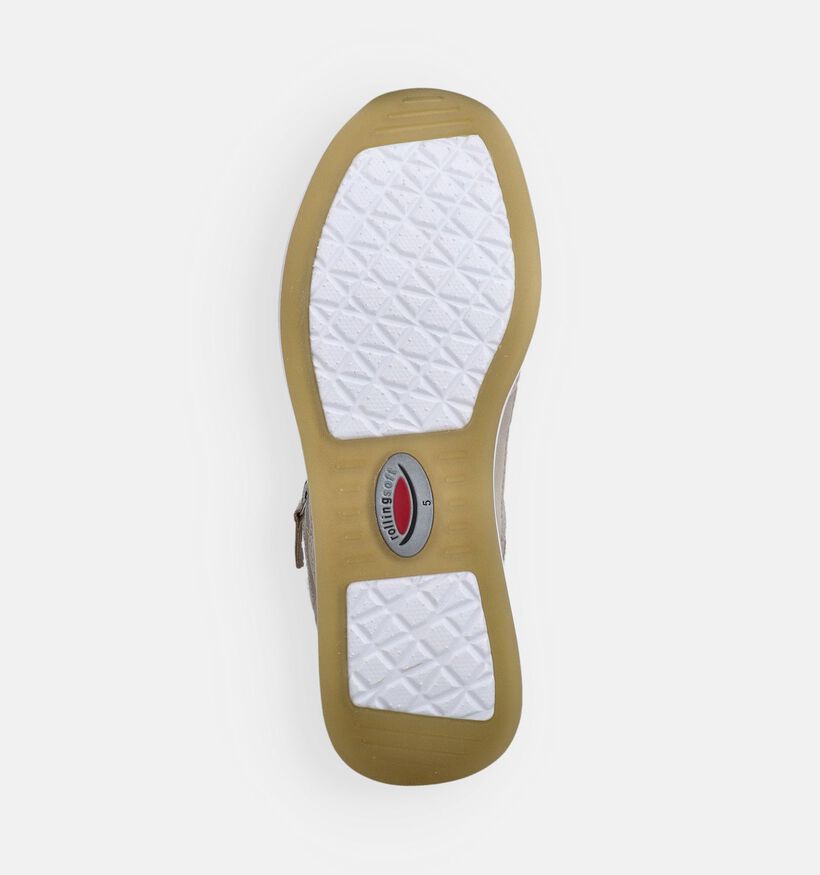 Gabor Rollingsoft Beige Sneakers voor dames (369506) - geschikt voor steunzolen