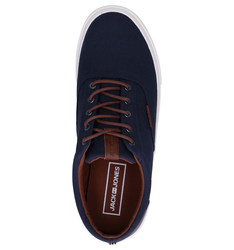 Jack & Jones Vision Mixed Blauwe Veterschoenen in stof (286410)