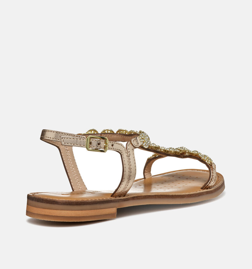 Geox Maddalusiac Gouden Sandalen voor dames (351677)