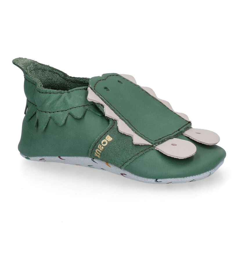 Bobux Snap Chaussons en Vert pour garçons, filles (330699)
