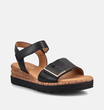 Gabor Comfort Sandalen Zwart/Beige