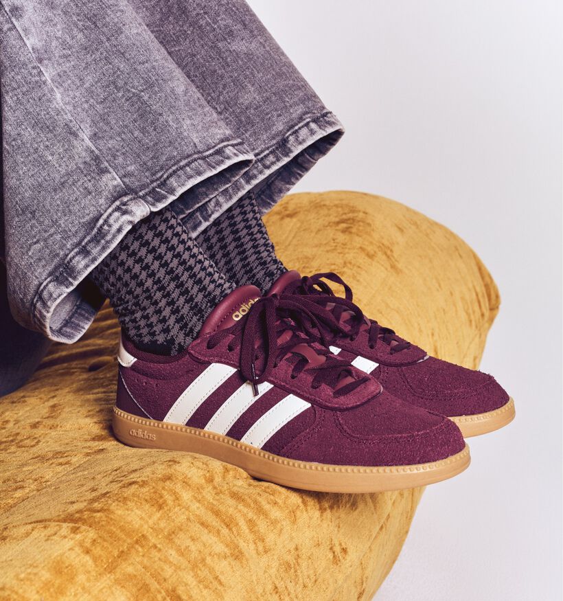 adidas Breaknet Sleek Baskets en Bordeaux pour femmes (365442) - pour semelles orthopédiques