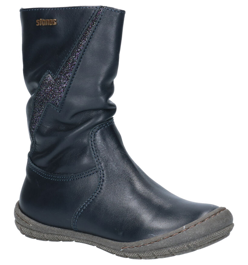 STONES and BONES Bilta Bottes en Bleu pour filles (256777) - pour semelles orthopédiques