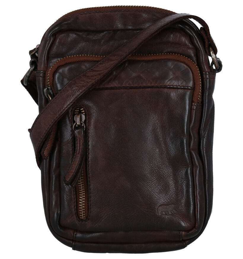 Bear Design Bruine Schoudertas voor heren (358892)
