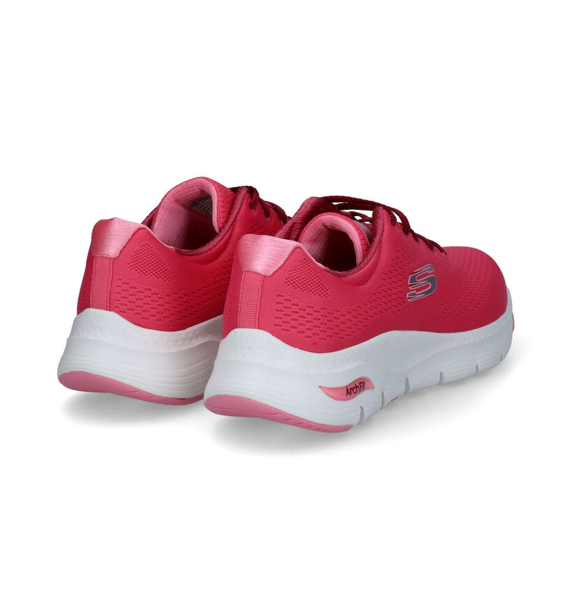 Skechers Arch Fit Baskets en Rose pour femmes (302120) - pour semelles orthopédiques