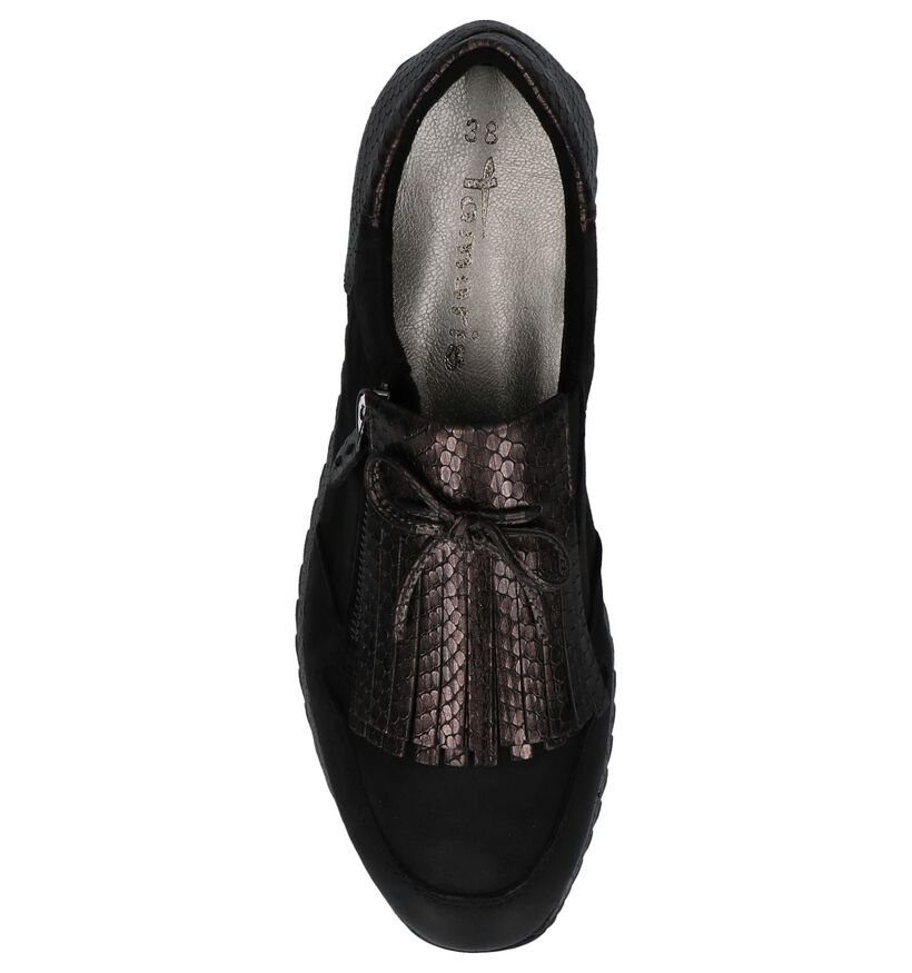 Tamaris Chaussures slip-on en Noir en nubuck (226780)