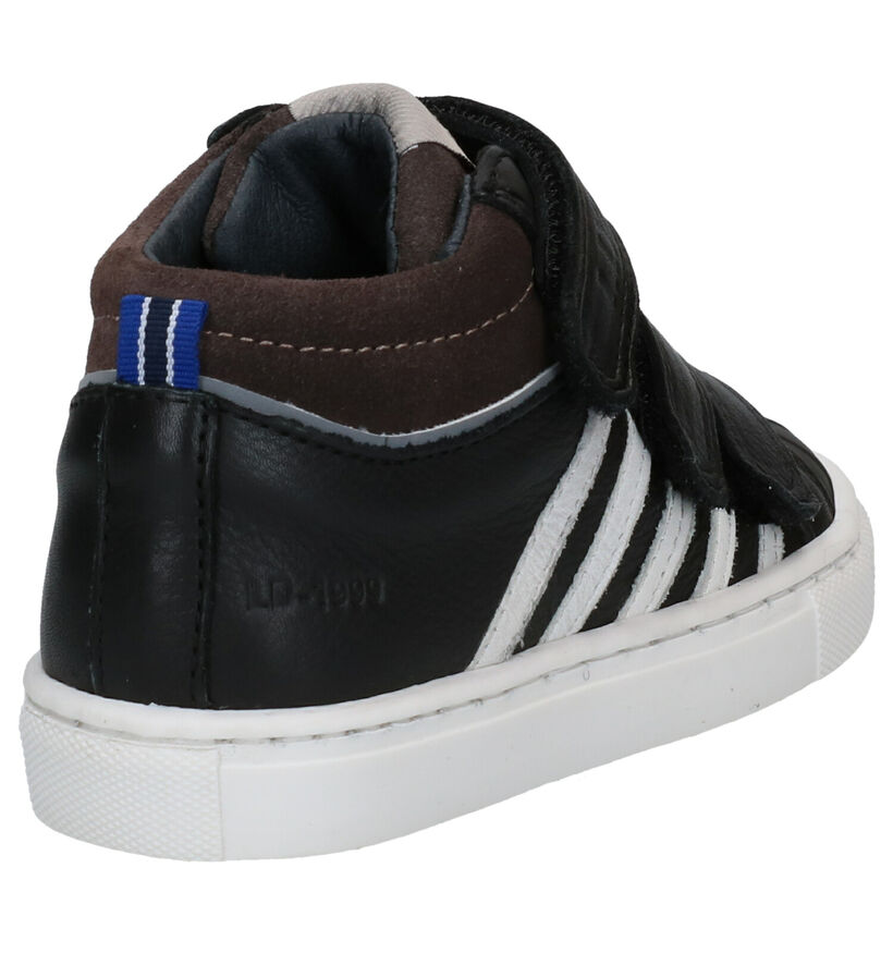 Little David Zwarte Bottines in leer (282914)