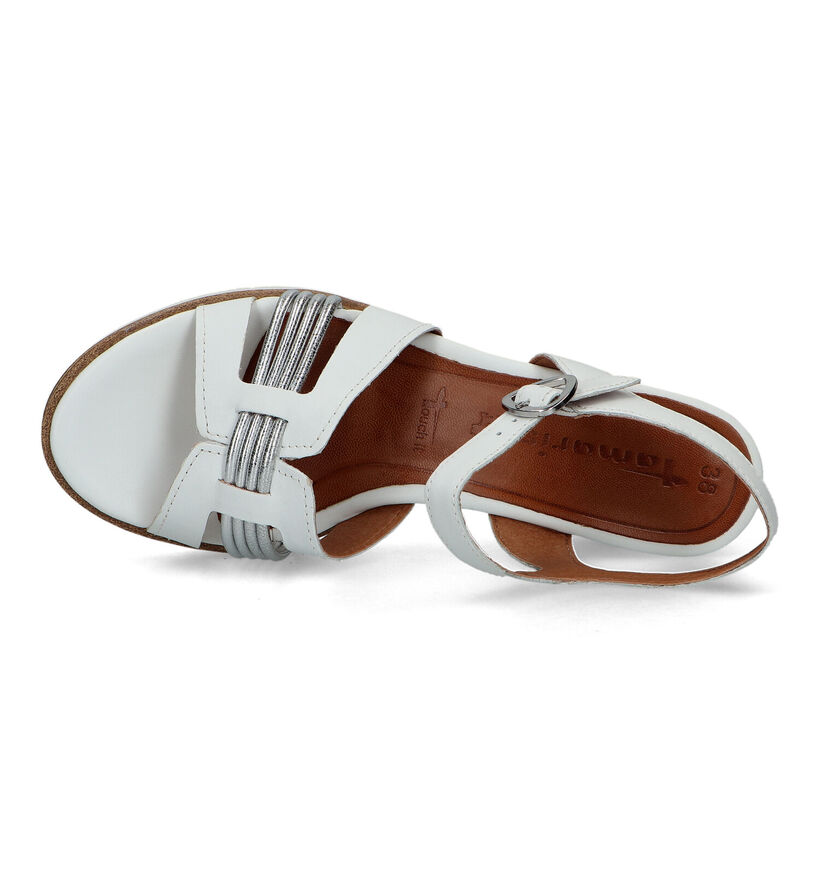 Tamaris Witte Sandalen met sleehak voor dames (322300)