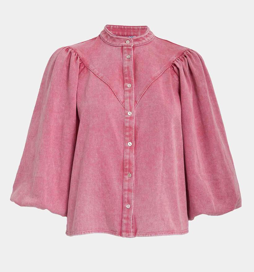 Minus Solene Denim Roze Blouse voor dames (352014)