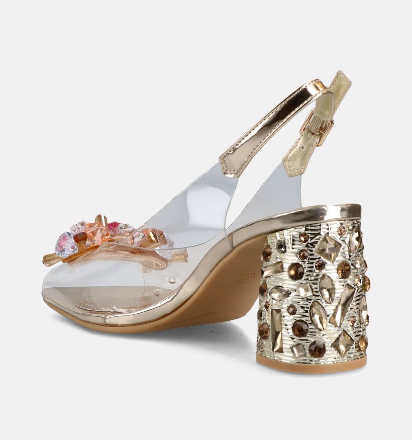 Laura Vita Marlen Transparante/Gouden Slingback Pumps voor dames (373197)
