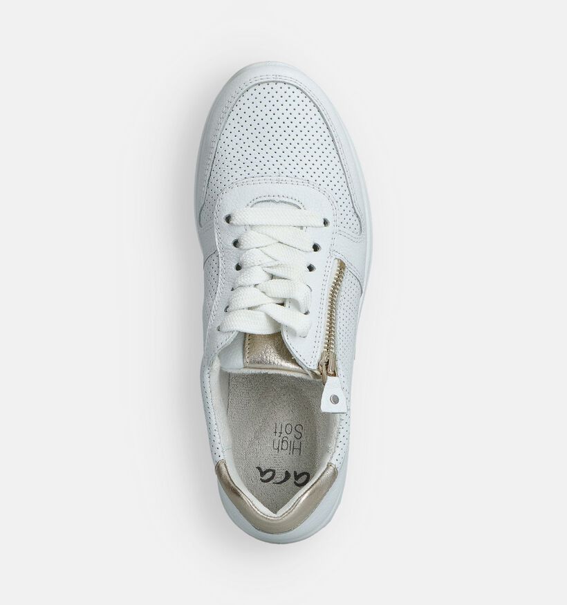 Ara Osaka 3.0 Witte Sneakers met Rits voor dames (370792) - geschikt voor steunzolen