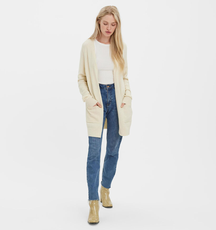Vero Moda Lillie Cardigan tricoté en Noir pour femmes (328956)