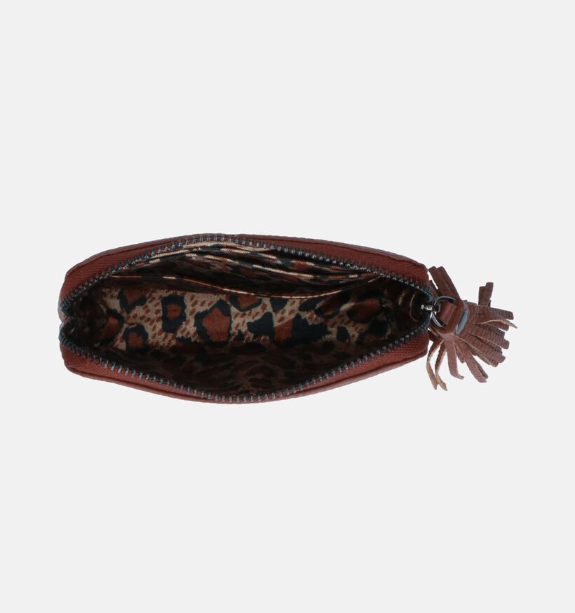Euro-Leather Porte-monnaie en Cognac pour femmes (353517)