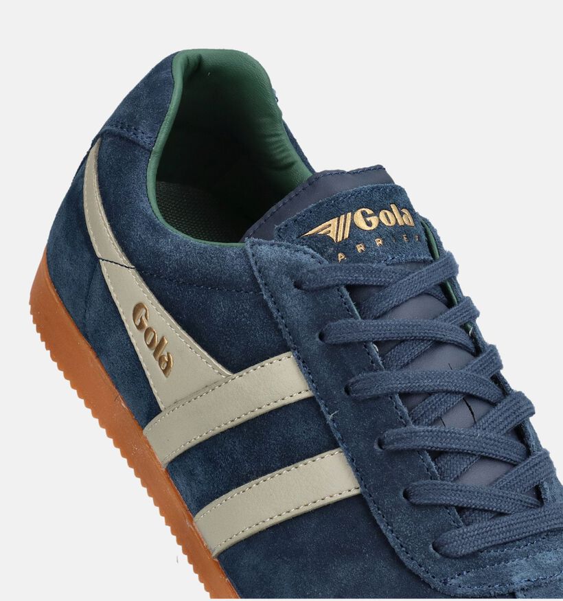 Gola Harrier Blauwe Veterschoenen voor heren (368591) - geschikt voor steunzolen