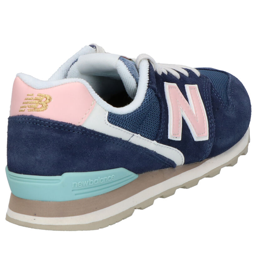 New Balance 996 Blauwe Sneakers in daim (267005)