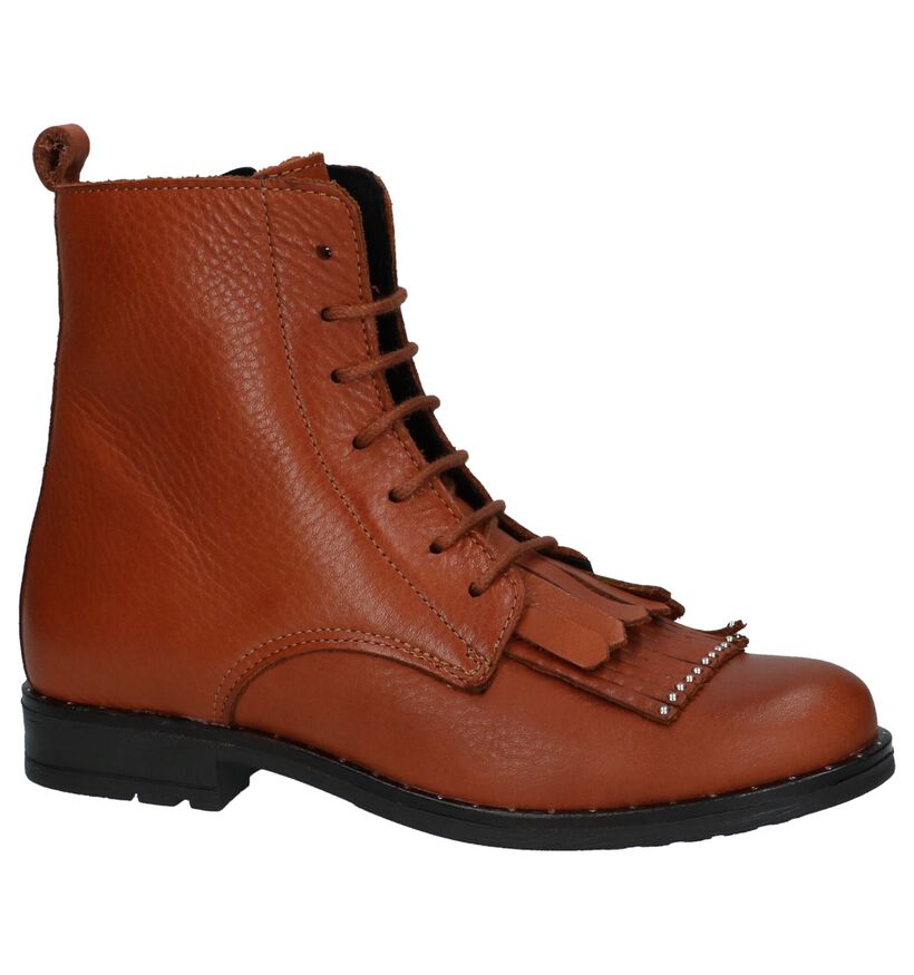 Bana & Co Bottines Cognac in leer (230876)