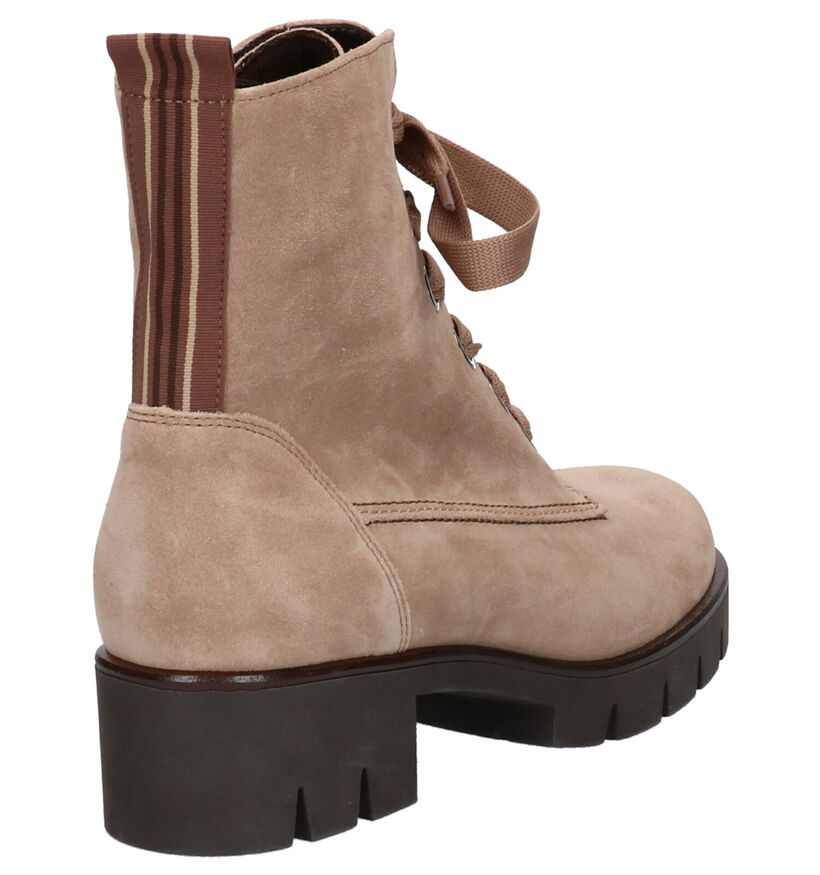 Gabor Best Fitting Taupe Boots in daim (260238)