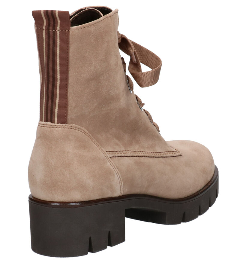 Gabor Best Fitting Bottines en Taupe en daim (260238)