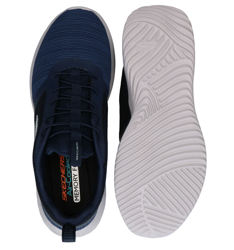 Skechers Bounder Witte Sneakers in stof (272835)