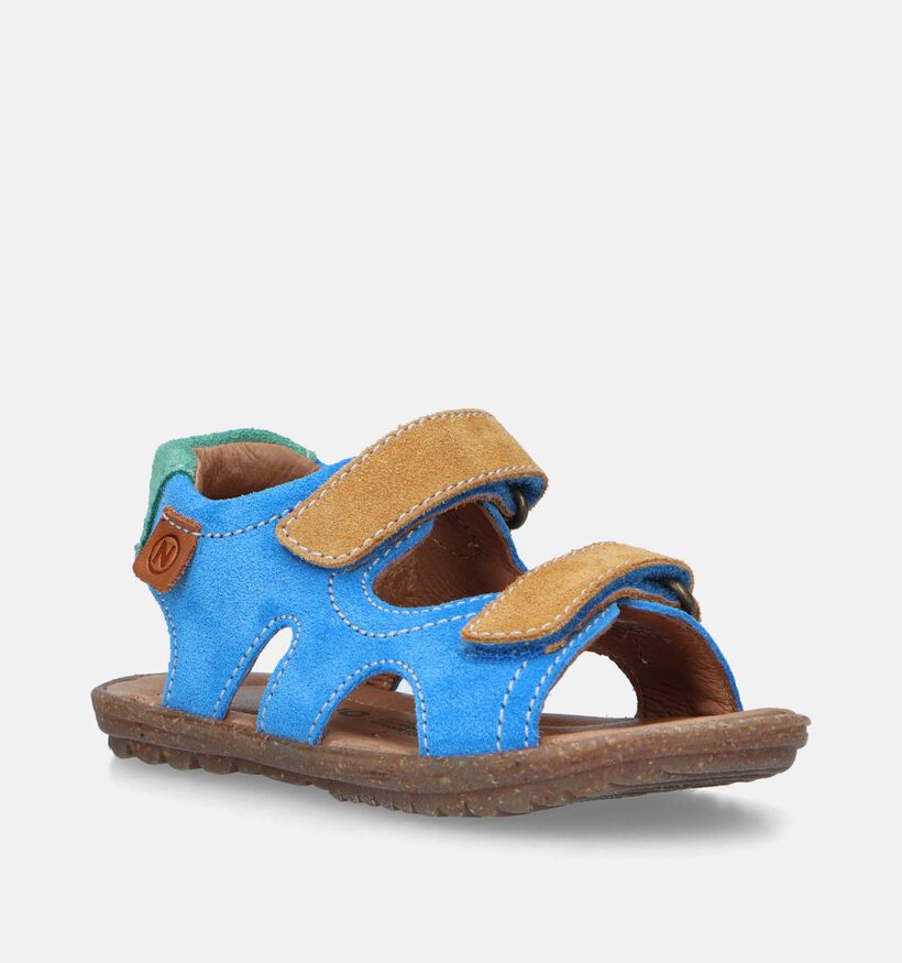 Naturino Sky Suede Blauwe Sandalen voor jongens (339273)