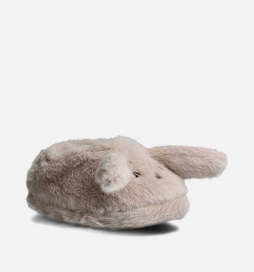 LIEWOOD Aviaja Rabbit Pantoufles en Taupe pour filles, garçons (359748)