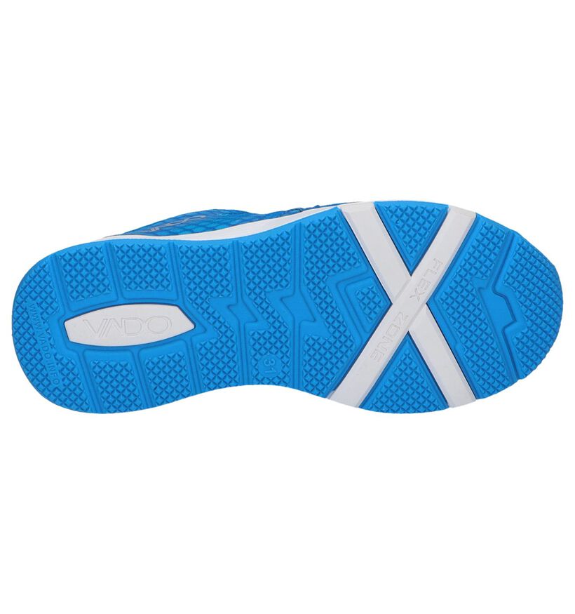 Fluoblauwe Sportschoenen Vado in stof (246445)
