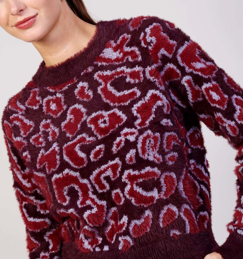 Vero Moda Jungle Pull en Bordeaux pour femmes (361228)