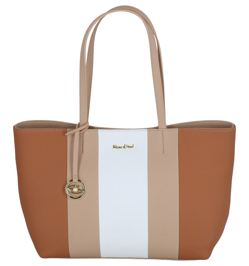 Kisses of Pearl Chloe Zwarte Shopper Tas in kunstleer (299145)