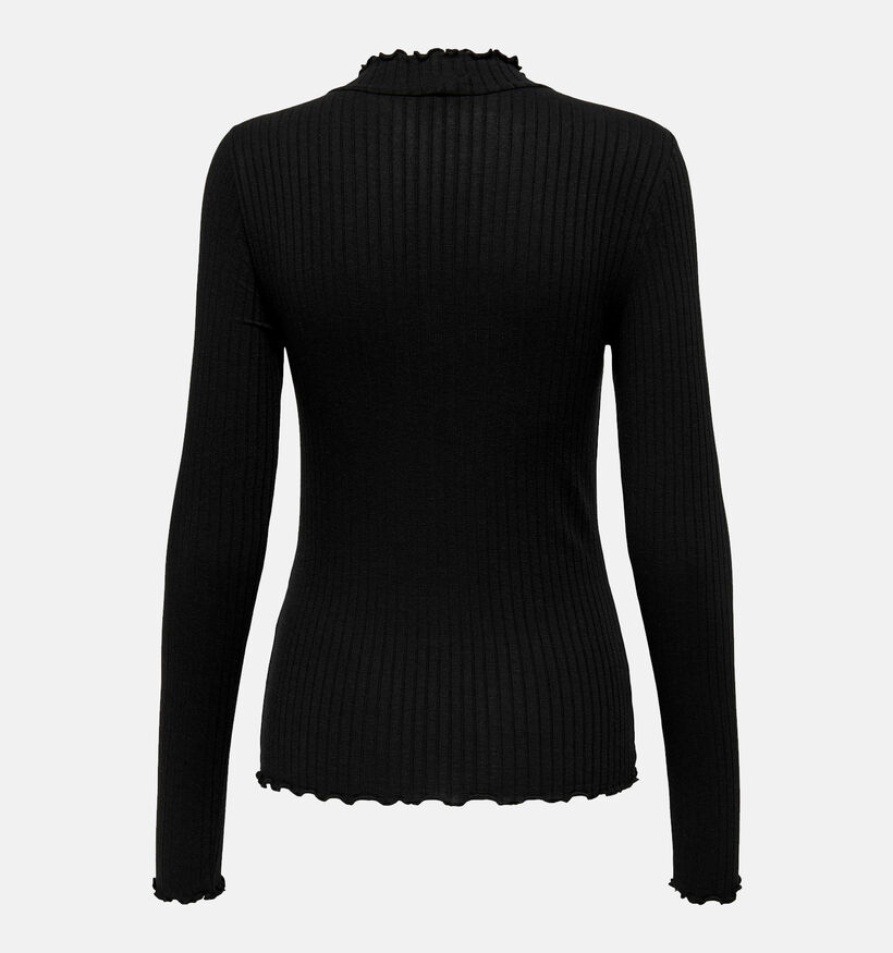 JDY Fransiska Zwarte Longsleeve T-shirt voor dames (331910)
