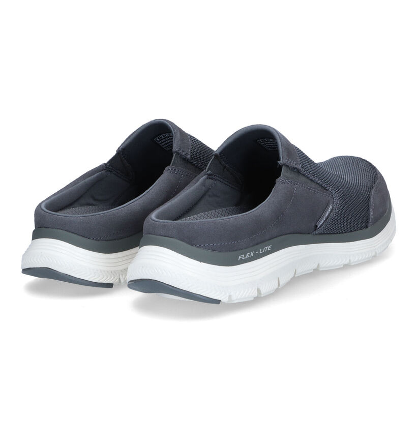 Skechers Flex Advantage Grijze Instappers in stof (305381)