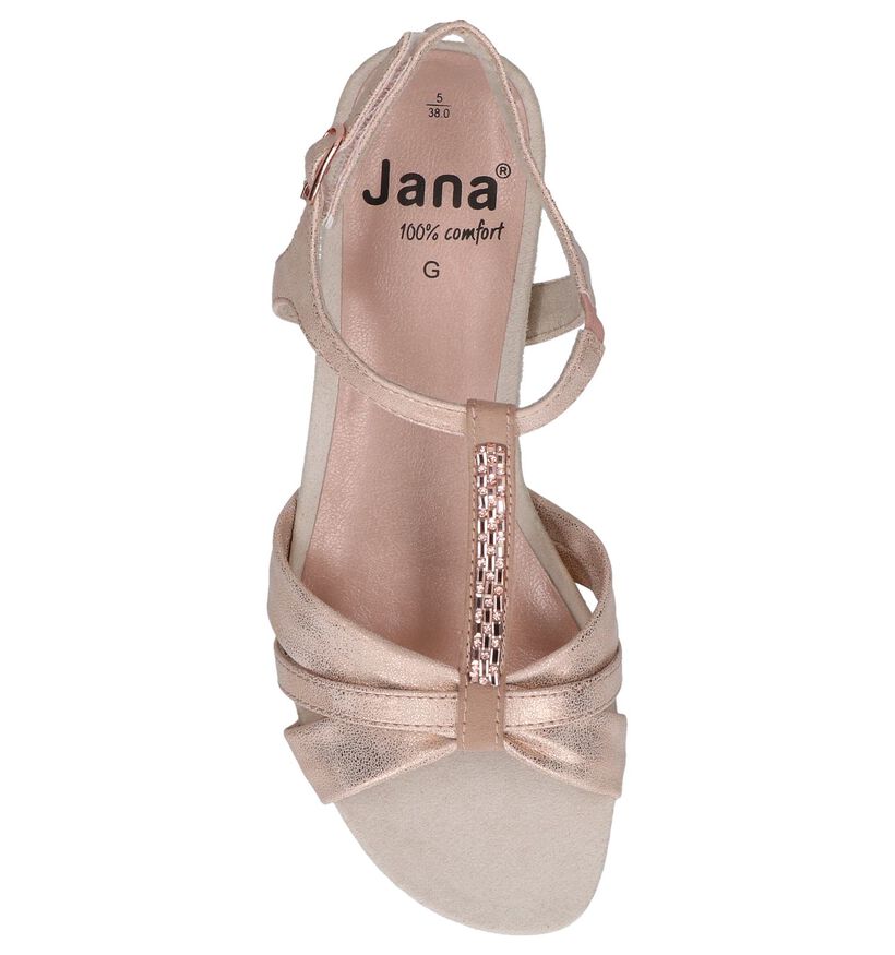 Rose Gold Sandalen Jana in kunstleer (242477)