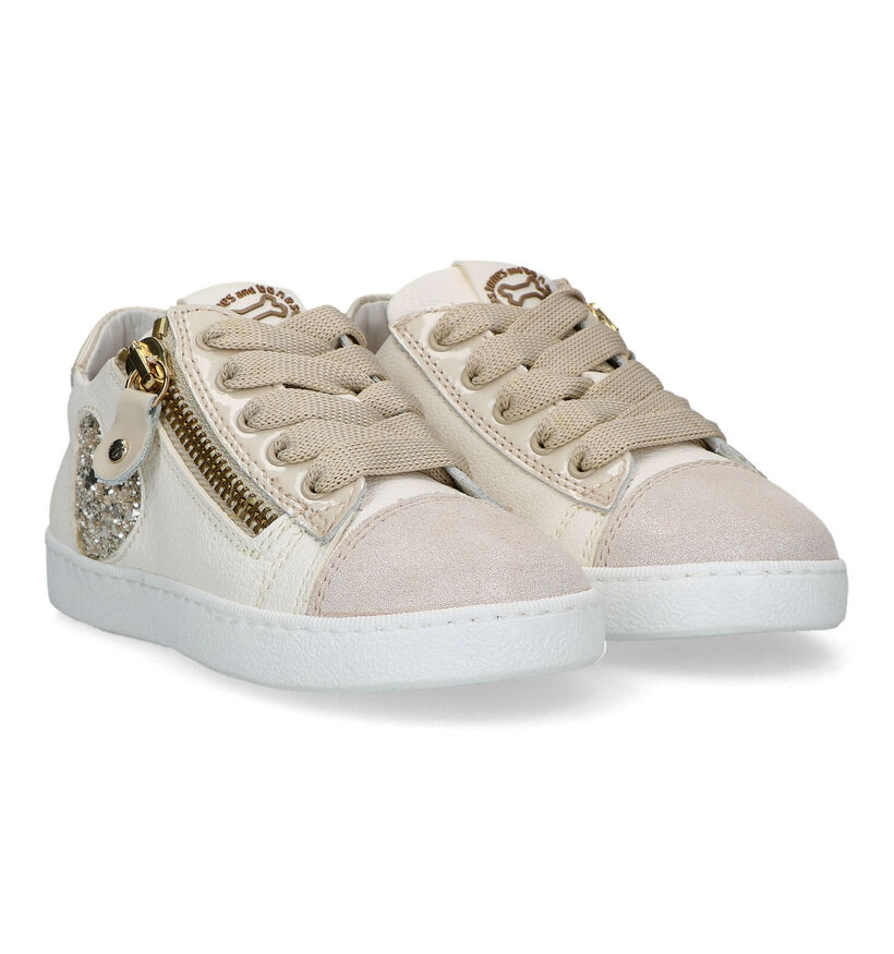 STONES and BONES Elpas Chaussures à lacets en Beige pour filles (322545) - pour semelles orthopédiques