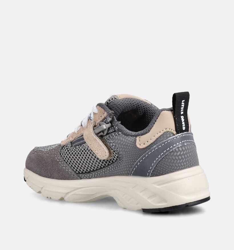 Little David Grijze Sneakers voor jongens, meisjes (372287) - geschikt voor steunzolen
