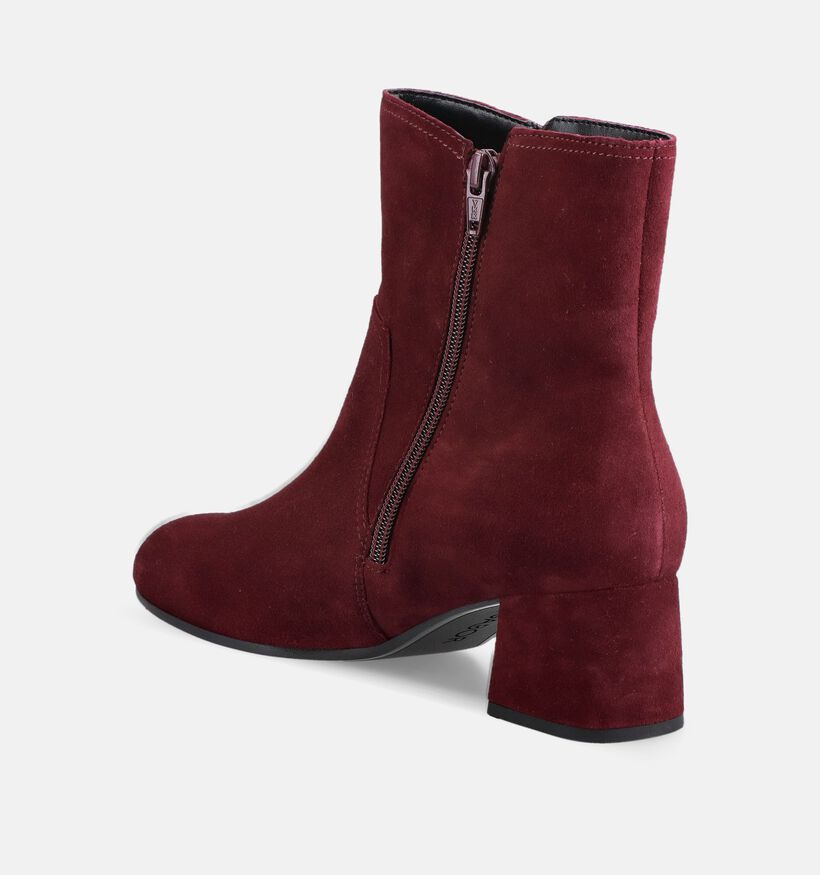 Gabor Comfort Bottines en Bordeaux pour femmes (380096) - pour semelles orthop&eacute;diques
