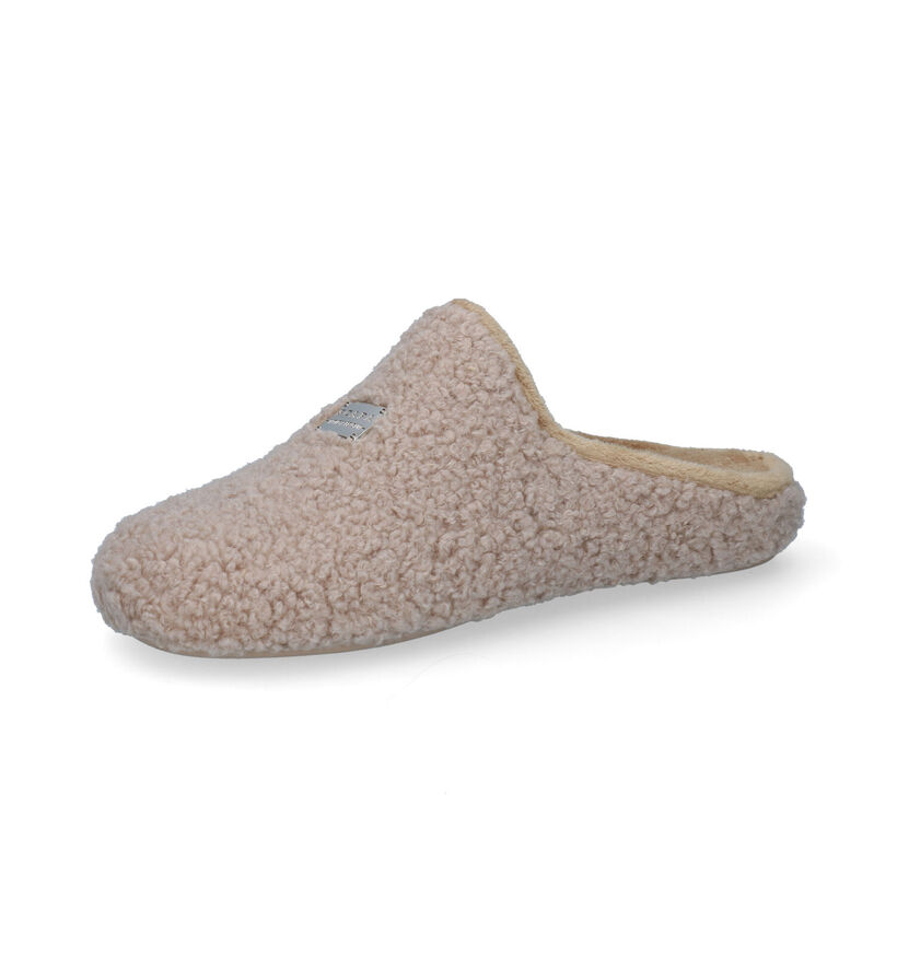 Scapa Beige Pantoffels in stof (317049)