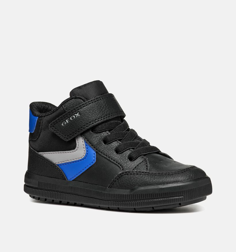 Geox Arzach Chaussures hautes en Noir pour garçons (345932) - pour semelles orthopédiques