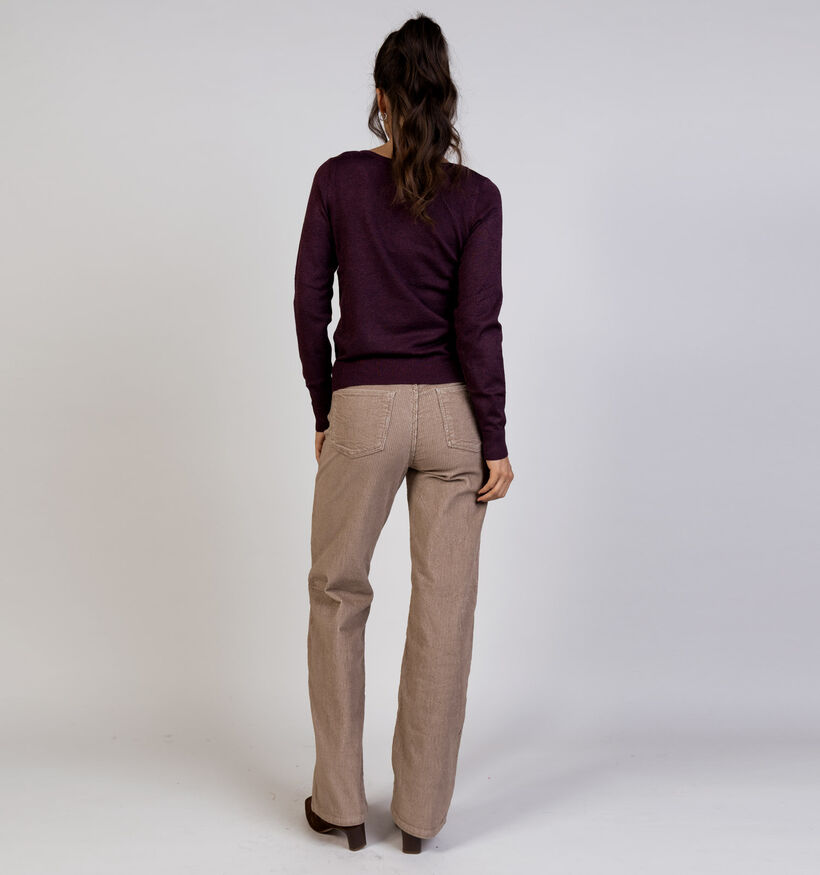 Vero Moda Happy Glitter Bordeaux Trui voor dames (365669)