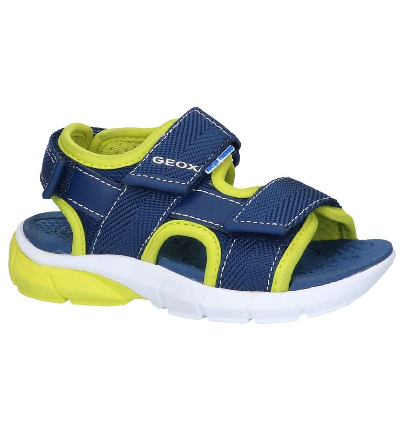 Geox Sandales de marche en Bleu foncé en textile (245006)