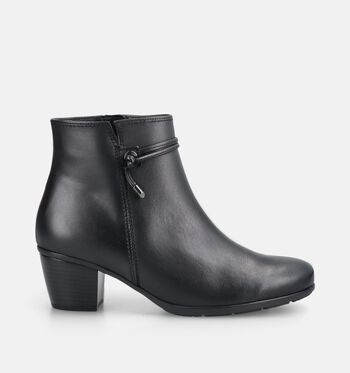 Gabor Best Fitting Enkellaarsjes Zwart/Cognac