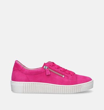 Chaussures à lacets rose