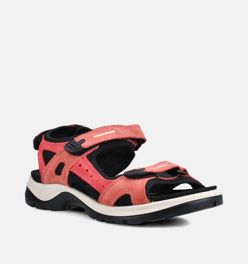 ECCO Offroad Sandales plates en Rouge pour femmes (369780)