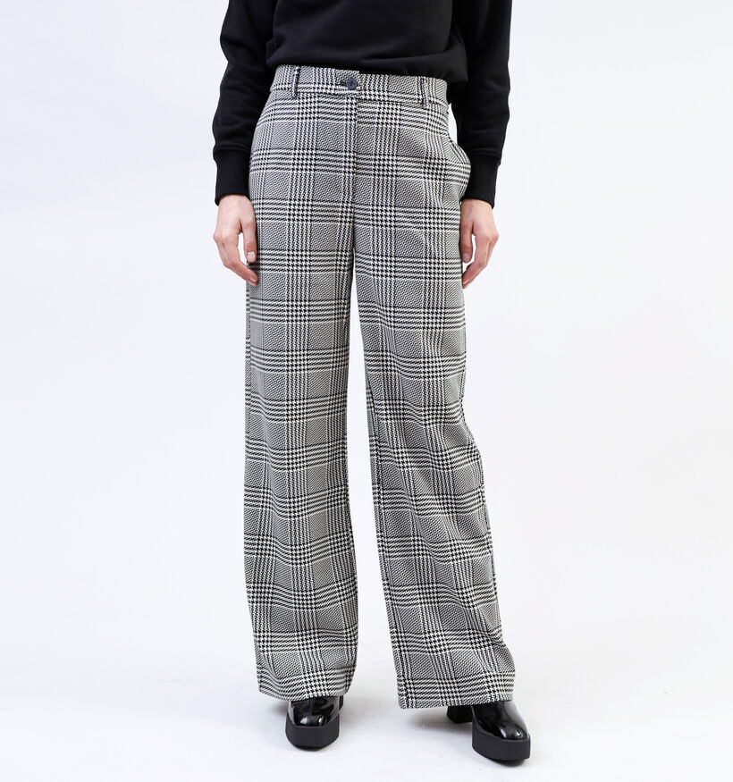 Mexx Zwarte Geruite broek voor dames (334042)