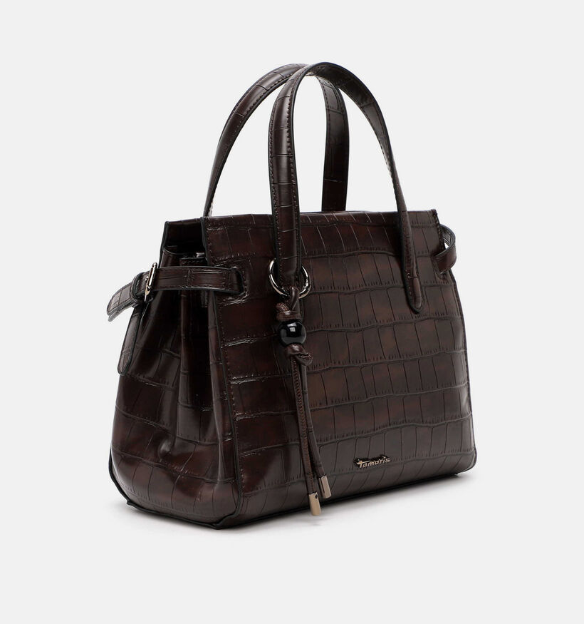 Tamaris Marion Donkerbruine Handtas Croco voor dames (378816)