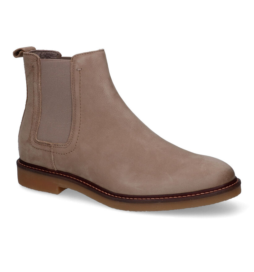 Via Borgo Halloween-31 Bottines Chelsea en Taupe pour hommes (310533)