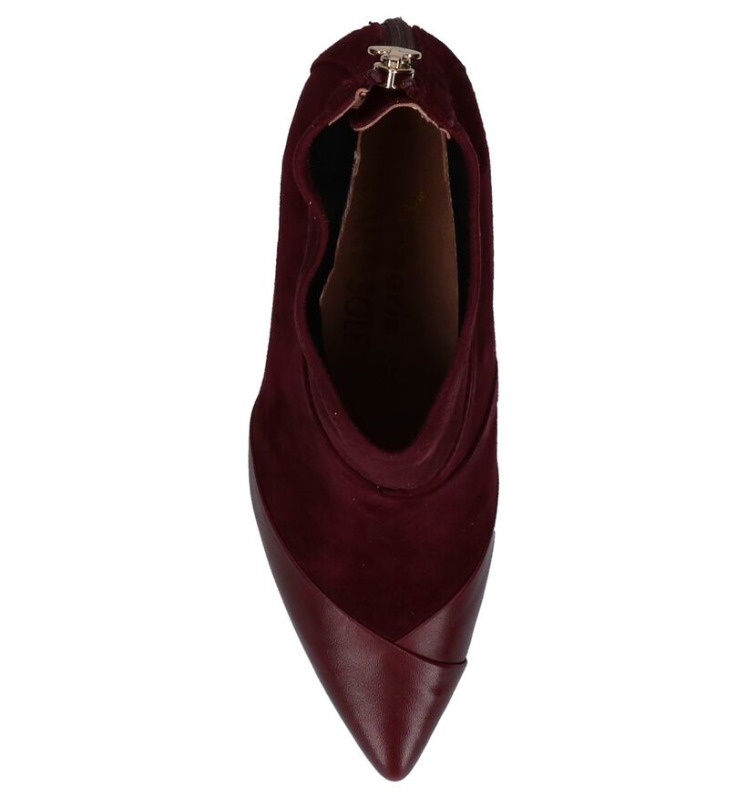 Tamaris Heart & Sole Bottillons en Bordeaux en cuir (226750)