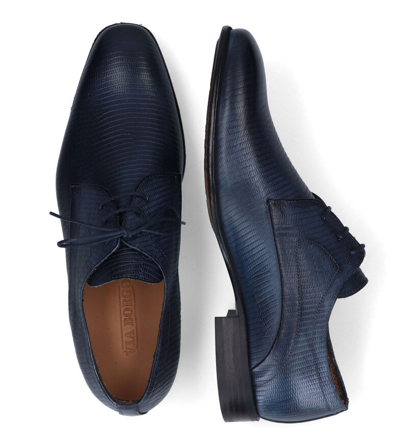 Via Borgo Chaussures classiques en Bleu pour hommes (319715)