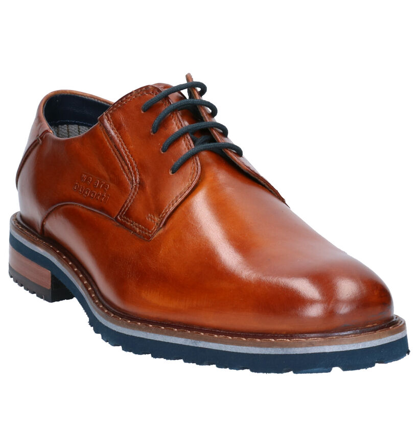 Bugatti Cognac Geklede Schoenen in leer (255350)